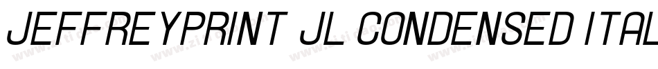 JeffreyPrint JL Condensed Italic字体转换